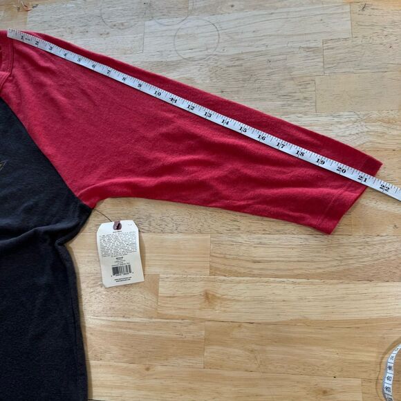 Obey Women Skate Raglan T-Shirt Medium Vintage Burnout See You In Hell Cobra New - Picture 8 of 8